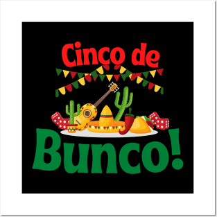 Cinco de Bunco Cinco de Mayo Dice Night Posters and Art